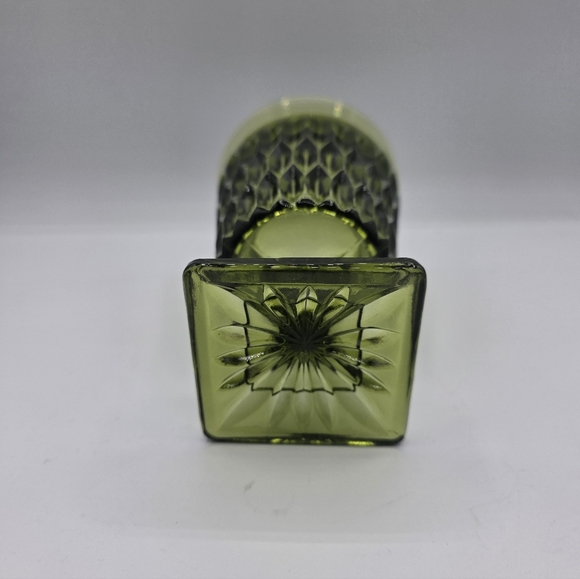 Indiana Glass Mt Mount Vernon Avocado Green Iced Tea Goblet Glasses 1 Glass Vtg - Picture 4 of 6